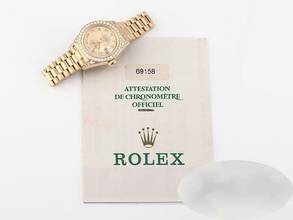 Thumbnail von Rolex Lady-Datejust Gelbgold 750 2000 Lc010 Diamanten Brillanten Automatik 18kt Yellow Gold President-band Chronometer Oyster