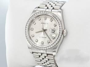  Rolex Datejust 36mm 116244 2014 Stahl Weissgold 750 Diamanten Automatik Stainless Steel 18kt White Gold Jubilé-band Chronometer Oyster 
