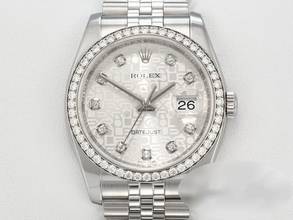 Thumbnail von Rolex Datejust 36mm 116244 2014 Stahl Weissgold 750 Diamanten Automatik Stainless Steel 18kt White Gold Jubilé-band Chronometer Oyster