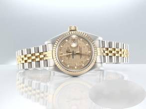 Thumbnail von Rolex Lady-Datejust Edelstahl Gelbgold 750 Diamanten Automatik Stainless Steel 18kt Yellow Gold Stahl Damen Jubilé-band Chronometer Oyster
