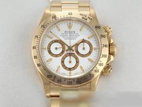 Thumbnail von Rolex Daytona 16528 Gelbgold 750 1996 Zenith Chronograph Automatik 18kt Yellow Gold Oyster-band Chronometer White Dial