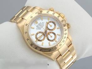 Thumbnail von Rolex Daytona 16528 Gelbgold 750 1996 Zenith Chronograph Automatik 18kt Yellow Gold Oyster-band Chronometer White Dial