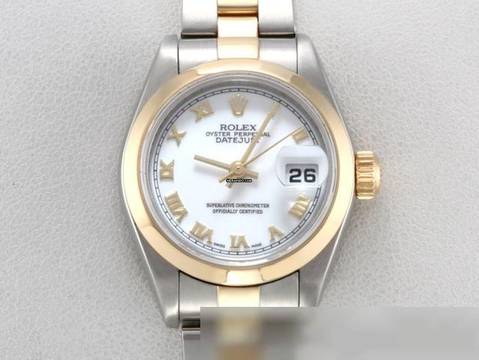  Rolex Lady-Datejust Edelstahl Gelbgold 750 2000 Automatik Stainless Steel 18kt Yellow Gold Stahl Damen Oyster-band Chronometer 