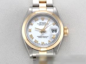  Rolex Lady-Datejust Edelstahl Gelbgold 750 2000 Automatik Stainless Steel 18kt Yellow Gold Stahl Damen Oyster-band Chronometer 