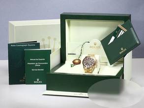 Thumbnail von Rolex Daytona 116528 2013 Lc100 Gelbgold 750 Diamanten Chronograph Automatik 18kt Yellow Gold Oyster-band Chronometer Black Dial