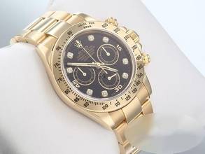 Thumbnail von Rolex Daytona 116528 2013 Lc100 Gelbgold 750 Diamanten Chronograph Automatik 18kt Yellow Gold Oyster-band Chronometer Black Dial