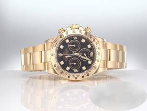 Thumbnail von Rolex Daytona 116528 2013 Lc100 Gelbgold 750 Diamanten Chronograph Automatik 18kt Yellow Gold Oyster-band Chronometer Black Dial