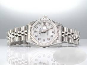 Thumbnail von Rolex Lady-Datejust Edelstahl Weissgold 750 2002 Perlmutt Diamanten Automatik