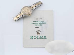 Thumbnail von Rolex Lady-Datejust Edelstahl Gelbgold 750 Diamanten 1995 Automatik Stainless Steel 18kt Yellow Gold Stahl Oyster-band Chronometer