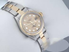 Thumbnail von Rolex Lady-Datejust Edelstahl Gelbgold 750 Diamanten 1995 Automatik Stainless Steel 18kt Yellow Gold Stahl Oyster-band Chronometer