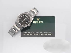 Thumbnail von Rolex Datejust 36 126234 2025 Stahl Weissgold 750 Diamanten Automatik Stainless Steel 18kt White Gold Oyster-band Chronometer Black Dial