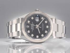 Thumbnail von Rolex Datejust 36 126234 2025 Stahl Weissgold 750 Diamanten Automatik Stainless Steel 18kt White Gold Oyster-band Chronometer Black Dial