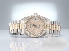 Thumbnail von Rolex Lady-Datejust 31 Tridor 750 Gelbgold Weissgold Rosegold Diamanten 18kt Gold President-band Chronometer Oyster