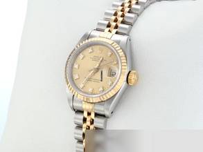 Rolex Lady-Datejust stainless steel yellow gold 750 diamonds automatic gold steel ladies stainless steel 18kt yellow gold Jubilee bracelet chronometer Oyster
