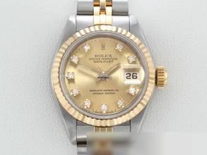 Thumbnail von Rolex Lady-Datejust Edelstahl Gelbgold 750 Diamanten Automatik Gold Stahl Damen Stainless Steel 18kt Yellow Gold Jubilé-band Chronometer Oyster