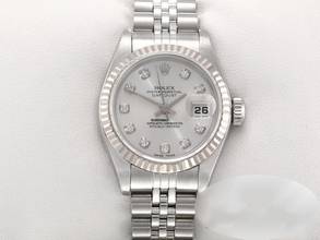 Rolex Lady-Datejust stainless steel and white gold 750 diamonds 2000 automatic Stainless Steel 18kt White Gold Ladies Jubilee bracelet Chronometer Oyster