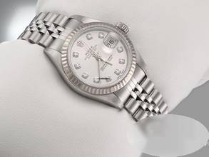 Thumbnail von Rolex Lady-Datejust Stahl Weissgold 750 Diamanten 2000 Automatik Stainless Steel 18kt White Gold Damen Jubilé-band Chronometer Oyster