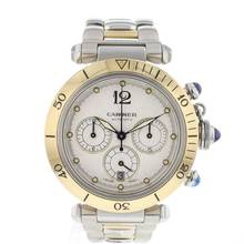  Cartier Pasha Chrono Steel Gold Automatic 