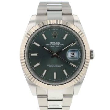  Rolex Datejust 41 Oyster Mint Green Dial 