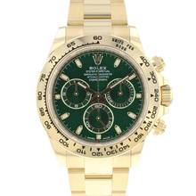  Rolex Daytona Yellow Gold Green Dial 