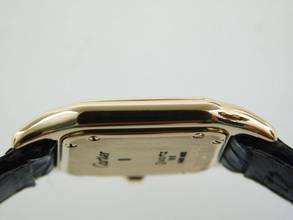 Thumbnail von Cartier Panthère 18k Panthere 18 Karat Gelbgold Lady mit original Krokoband und Schließe Lady Size 18 Karat Gelbgold