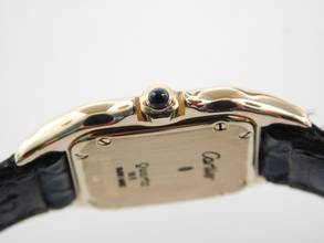 Thumbnail von Cartier Panthère 18k Panthere 18 Karat Gelbgold Lady mit original Krokoband und Schließe Lady Size 18 Karat Gelbgold