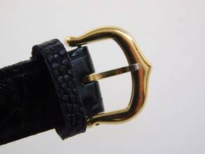 Thumbnail von Cartier Panthère 18k Panthere 18 Karat Gelbgold Lady mit original Krokoband und Schließe Lady Size 18 Karat Gelbgold