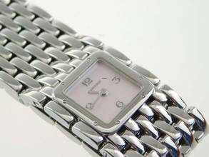 Cartier Panthère Ruban women's watch with pink mother-of-pearl dial in new condition with Cartier service history in top condition