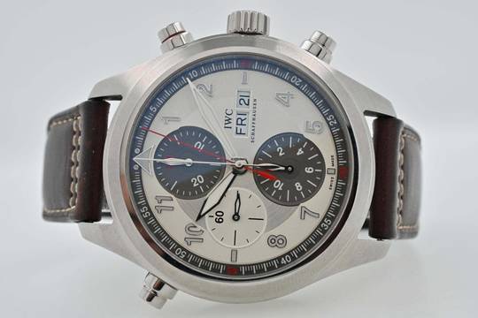  IWC Pilot Doppelchronograph Spitfire Flieger Double Chronograph Rattrapante IW3718 
