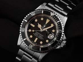 Thumbnail von Rolex Submariner Date Matte Dial Ref.1680 1975 Box&Beschreibung sehr gut Vintage Submariner Date Matte Dial open 6/9