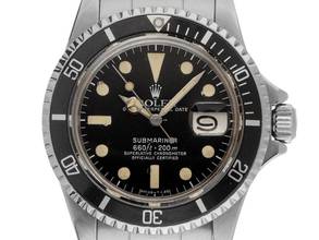 Rolex Submariner Date Matte Dial Ref.1680 1975 Box & Description very good Vintage Submariner Date Matte Dial open 6/9