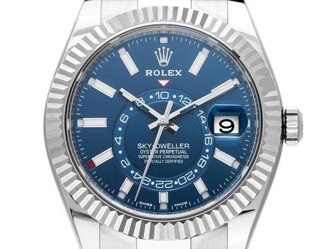 Rolex Sky-Dweller Blue Ref.326934 2019 LC 100 Full Set wie Neu Vintage Sky-Dweller Blue 