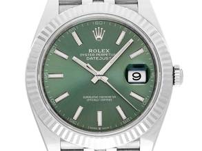 Rolex Datejust 41 Ref.126334 2025 Full Set Unworn Datejust Mint Green