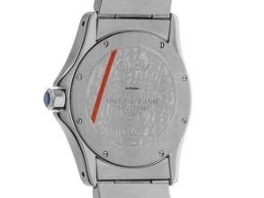 Thumbnail von Cartier Santos Ronde MM Ref.15611 2000 Box&Beschreibung sehr gut Vintage Santos Ronde MM Medium Modell