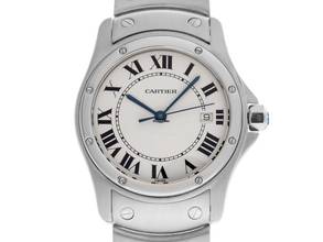 Cartier Santos Ronde MM Ref.15611 2000 Box & Description very good Vintage Santos Ronde MM Medium model