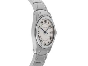Thumbnail von Cartier Santos Ronde MM Ref.15611 2000 Box&Beschreibung sehr gut Vintage Santos Ronde MM Medium Modell
