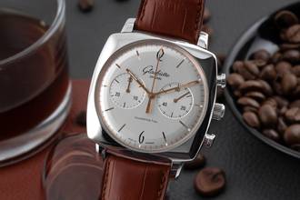 Glashütte Original Sixties Square Chronograph Senator Sixties Square Chronograph 1-39-34-03-32-04 Box