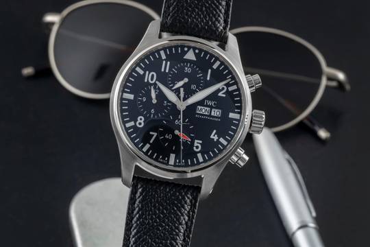  IWC Fliegeruhr Chronograph Fliegerchronograph Chronograph Stahl Automatik Ref. IW378001 B&P 2023 