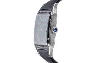 Thumbnail von Cartier Santos Dumont Black Lacquer Manual Wind Men's Watch Ref. WSSA0046 B&P 2024