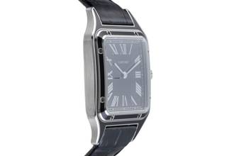 Thumbnail von Cartier Santos Dumont Black Lacquer Manual Wind Men's Watch Ref. WSSA0046 B&P 2024