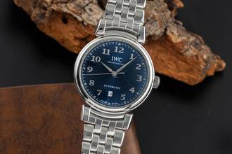IWC Da Vinci Automatic Blue Dial Stainless Steel Automatic Ref. IW356605 Box