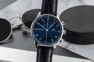 IWC Portugieser Chronograph Steel Automatic Men's Watch Ref. IW371447