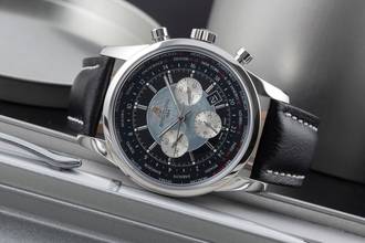 Thumbnail von Breitling Transocean Chronograph Unitime Automatic Steel Ref. AB0510U4/BB62 B&P