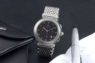 Thumbnail von IWC Da Vinci Chronograph Date Stainless Steel Quartz Men's Watch Ref. IW3728-05