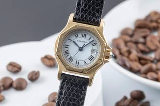 Cartier Santos Ronde Octagon Lady 18K (0.750) Gold Automatic Ladies' Watch Ref. 2969
