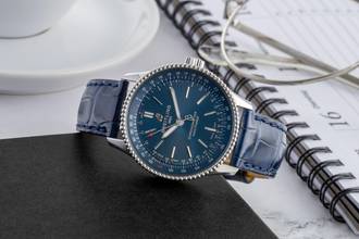 Thumbnail von Breitling Navitimer 35 stainless steel automatic medium Ref A17395161C1P2 papers 2024