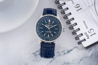 Thumbnail von Breitling Navitimer 35 stainless steel automatic medium Ref A17395161C1P2 papers 2024