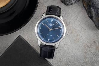 Thumbnail von Glashütte Original Sixties Senator Sixties men's watch Ref. 1-39-52-06-02-04 papers