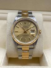 Thumbnail von Rolex Datejust 36 Steel/Gold Champagne Diamond Dial Ref:16233 like NEW yea:1991