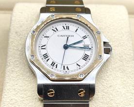 Thumbnail von Cartier Santos Ronde Stahl/Gold 30mm with Papers year:1994 Top Condition